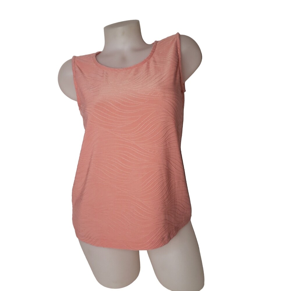 JM COLLECTION Peach Camisole Tank Size PL
